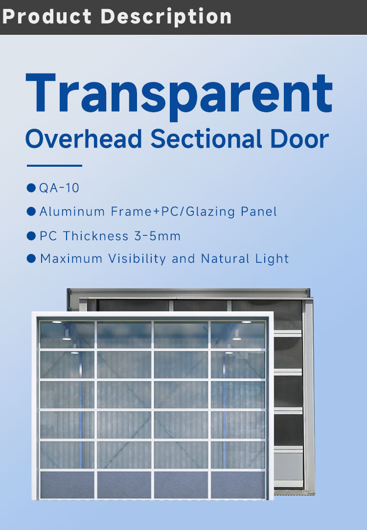 Aluminium Full-View Sectional Door Details