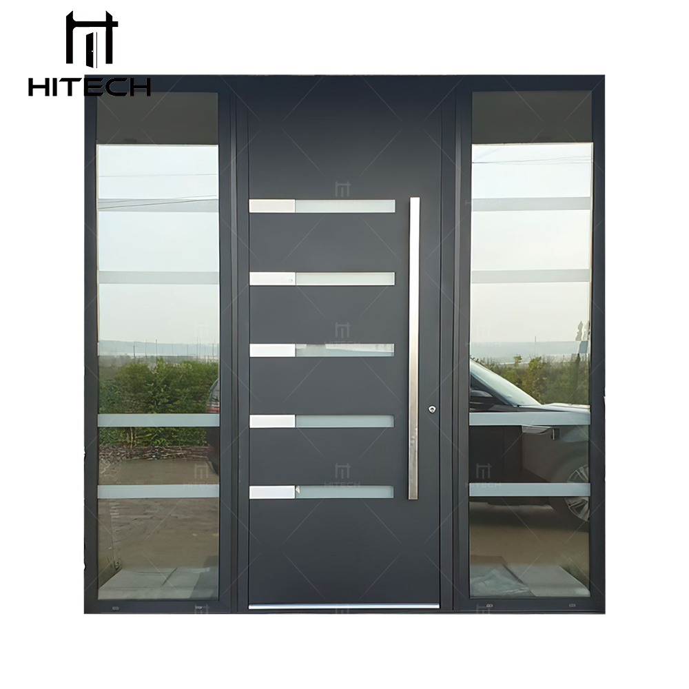 Hitech Main Entry Pivot Door Modern Front Exterior Pivot Door Aluminum Front Door For House