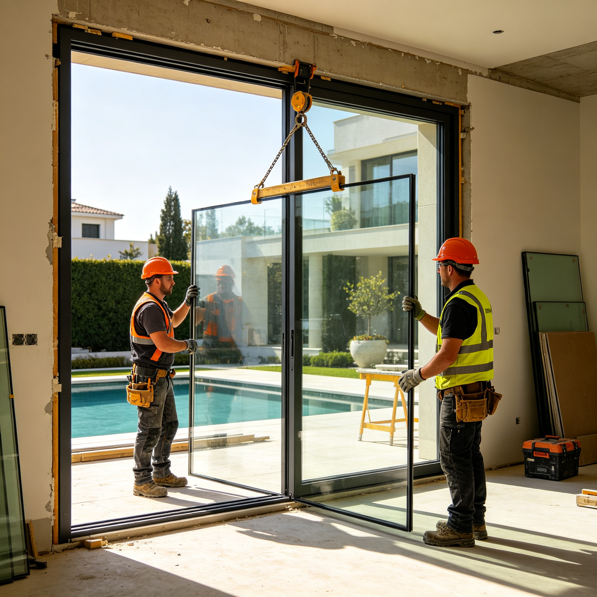 Heavy Duty Aluminum Lift Sliding Door Double Glazing Tempered Glass Large Panel Patio Entrance Custom Size OEM Factory