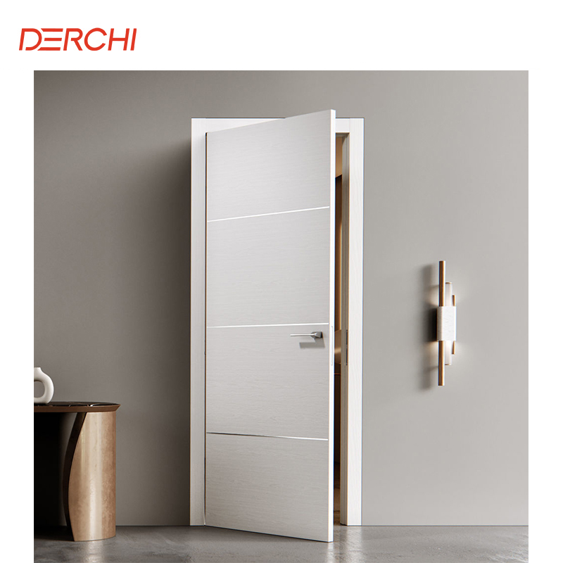 Aluminum Fireproof Wood Grain Wooden Door Indoor Bedroom Moisture-proof Aluminum Wooden Door