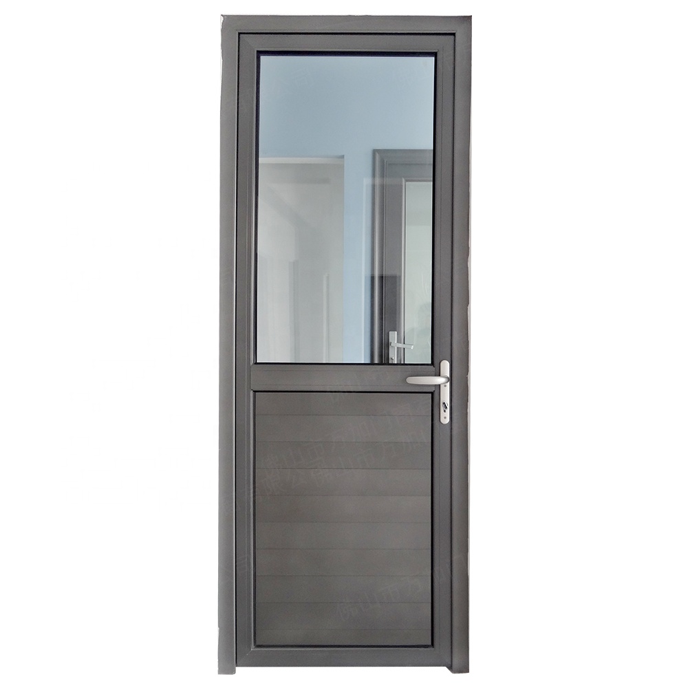 WANJIA Aluminum Swing Door Hinged Single Doors French Style Casement Door