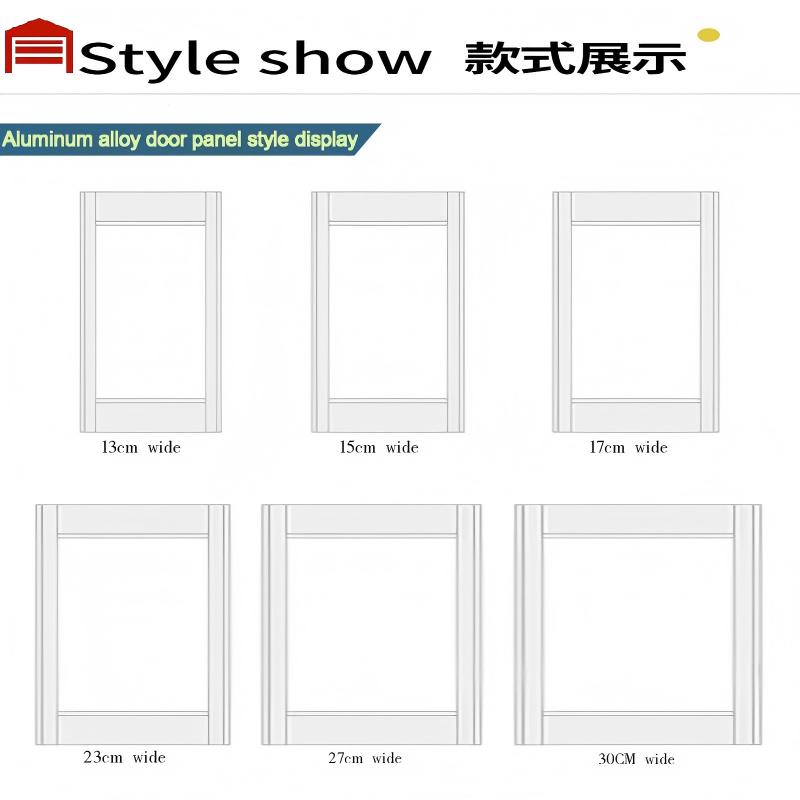 Acrylic Crystal Folding Door Custom Aluminum Sliding Partition Door for Kitchen Bathroom Car Wash Commercial Residential