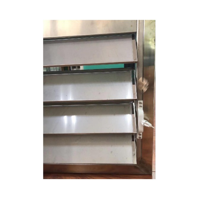 Modern Motorized Aluminum Alloy Louvered Blade Adjustable Louver Windows Outdoor Horizontal Jalousie Window Shutters Mesh