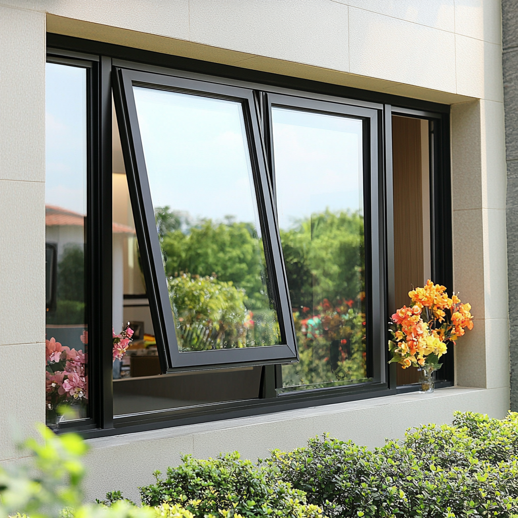 Modern Design Heavy Duty Aluminum Awning Windows Energy Efficient Thermal Break Double Glazed Argon Filled Glass System Outdoor