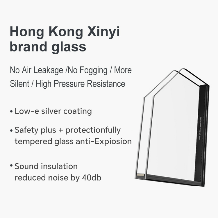 DERCHI NFRC American Apartment Project Anti-Impact Aluminium Casement Windows Soundproof Swing Double Glazed Windows and Doors