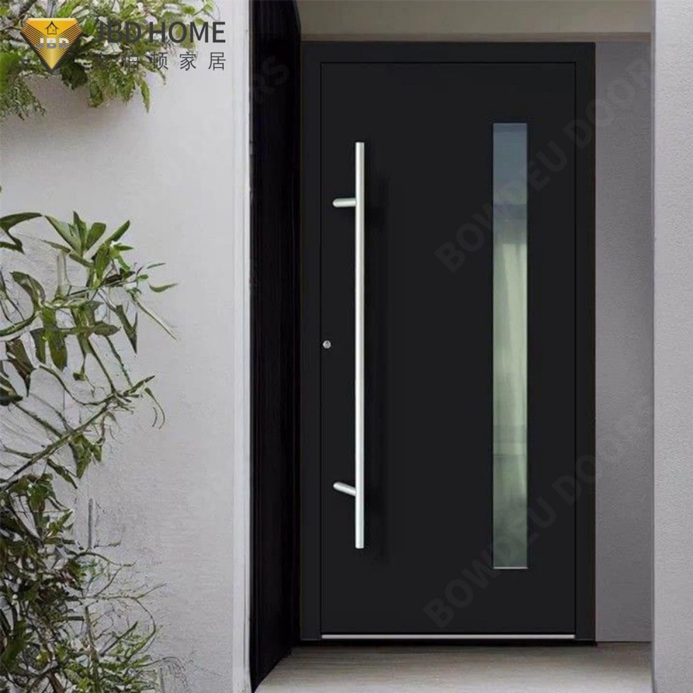 Custom Aluminum Alloy Security Pivot Door with Hurricane Impact Resistance for Outdoor Residential Use in Villa
