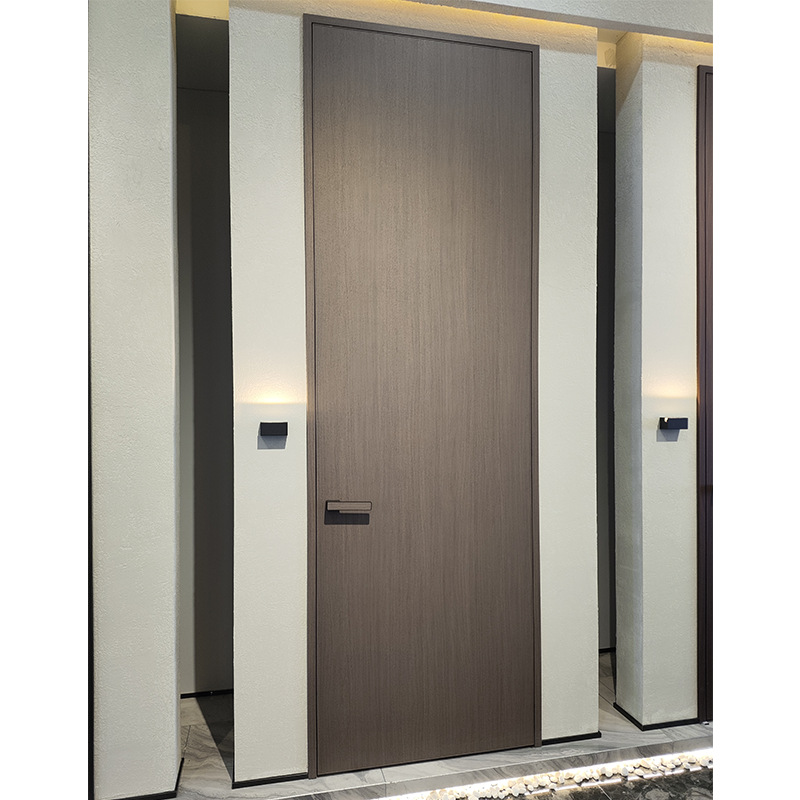 Aluminum-wood bedroom door.customize interior doors for residential use