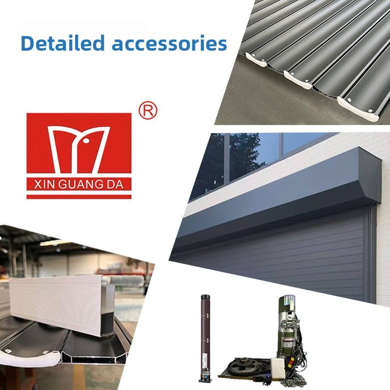 Customized Aluminum Alloy Hollow Postmodern Design Crystal Door Electric Rolling Shutter Door Shop Anti-Theft