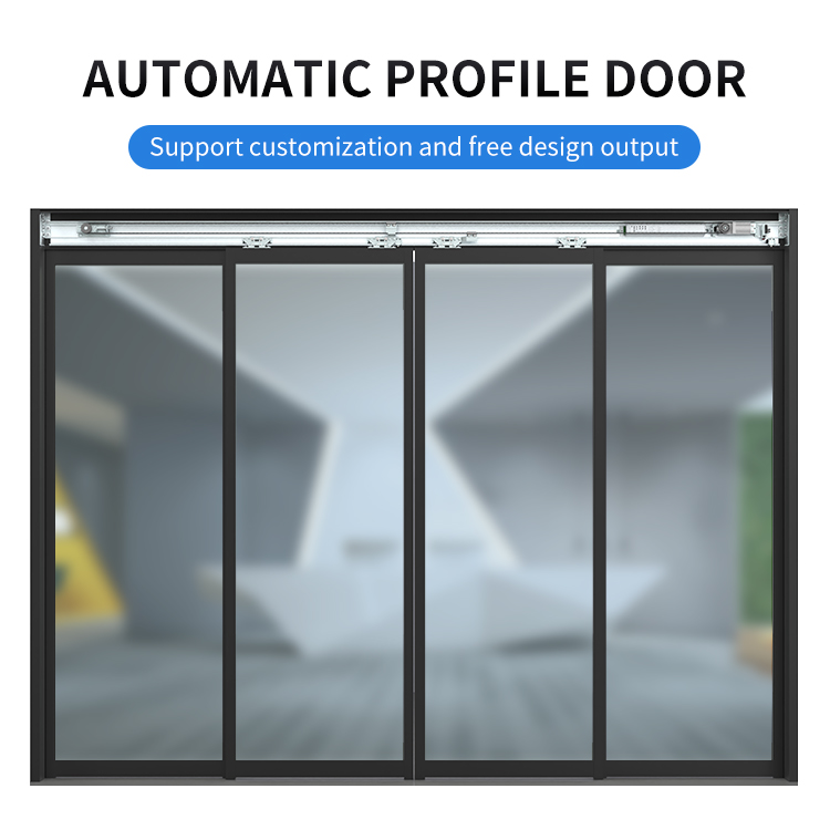 RETO Automatic Sliding Aluminum Alloy Framed Door Complete Set | Electric Commercial Entrance for Shopping Mall Shop Office