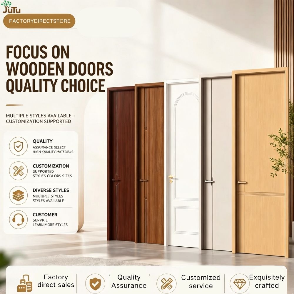 Australian Design Log Color Termite Resistant Natural Finish Solid Wood Patio Main Exterior Entrance Door
