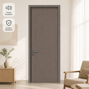 Factory Supply Wood Aluminum Door Superior Waterproof and Fireproof with Laminated Panel for Bedroom Project and Dormitory
