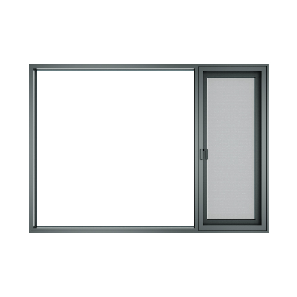 DERCHI Thermal Break Aluminum Casement Window Double Glazed Sound Insulation Aluminium Windows for Bedroom and Living Room