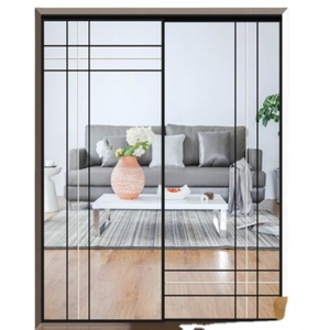 Aluminium Alloy Double Glass Interior Sliding Pocket Doors
