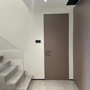 Aluminum-Wood Door 45mm Soundproof Interior | Solid Wood Plus Aluminum Frame Hotel Bedroom Door | Custom Size Frameless Design