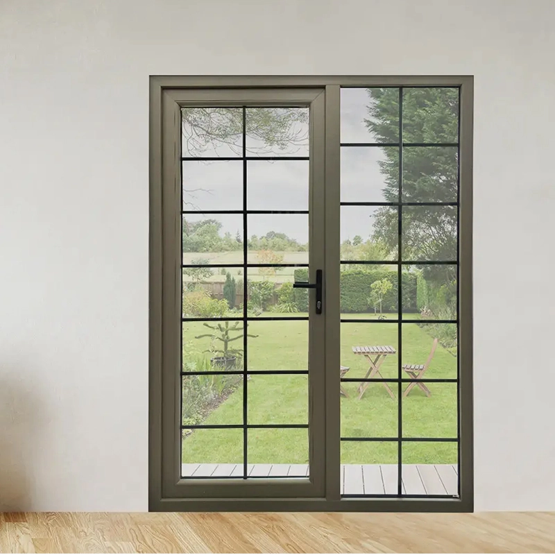 Aluminum Alloy Craftsman Style Security Windproof Waterproof Exterior Front Entry Door for Apartment Wine Cellar Basement