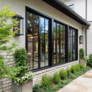 Sunnysky Double-Glazed Insulated Glass Sound-Proofing Barrier Reliable Aluminum Casement Window