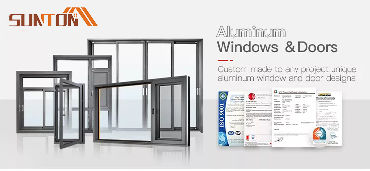 AS2047 Australian Standard Aluminium Alloy Double Glazed Glass Door and Aluminum Casement Window