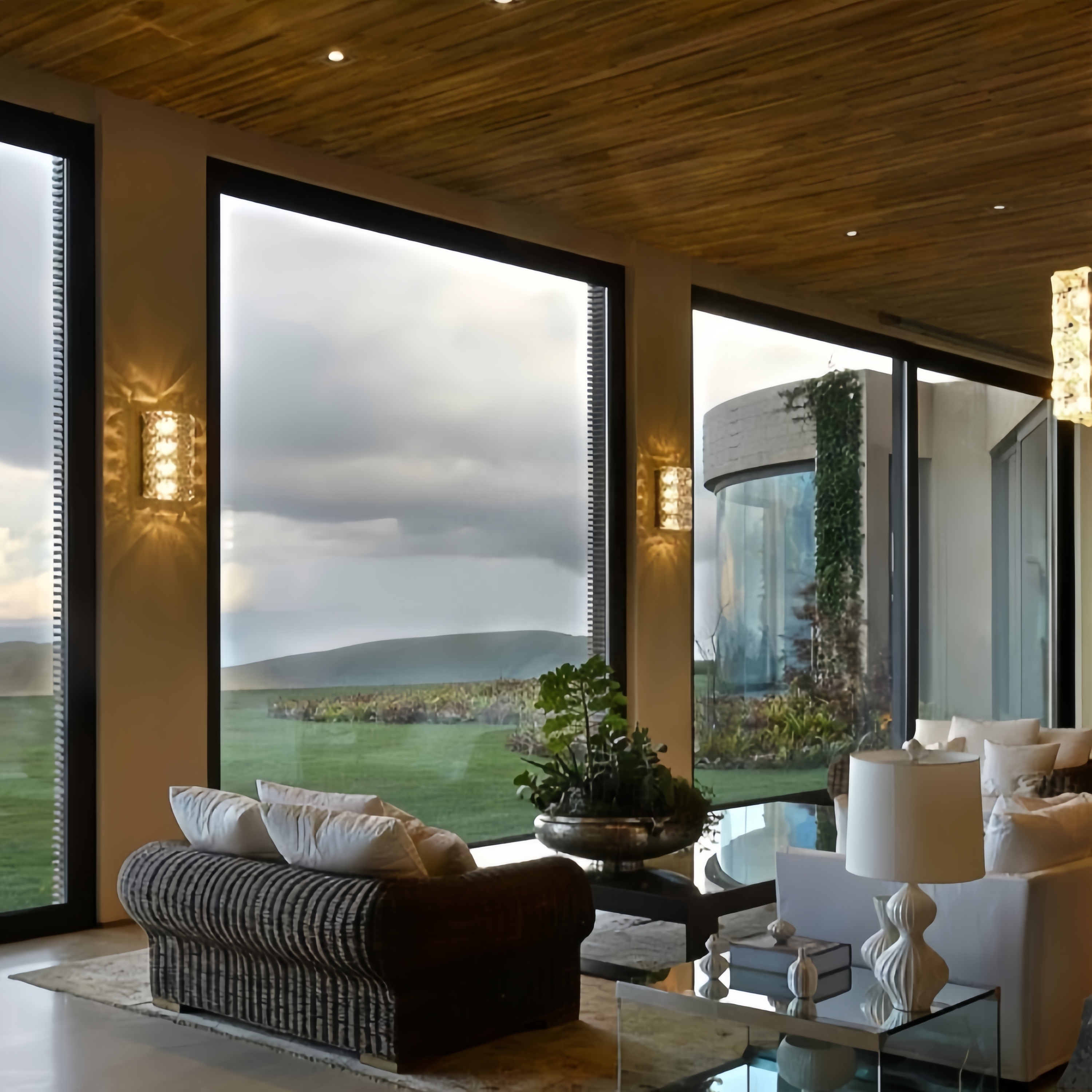Customized Aluminium Fixed House Window Double Glass Design Large Sliding windows for Porch Balcony Fixed Window for Sale
