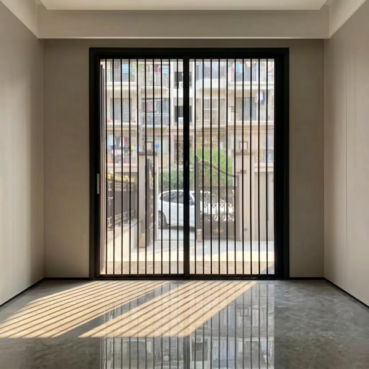 Aluminum Frame Clear Acrylic PVC Thermal Insulation Sliding Folding Retractable Partition Door for Kitchen Staircase Outdoor Air