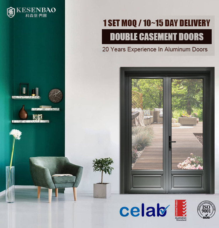 Aluminum Double Casement Door 2