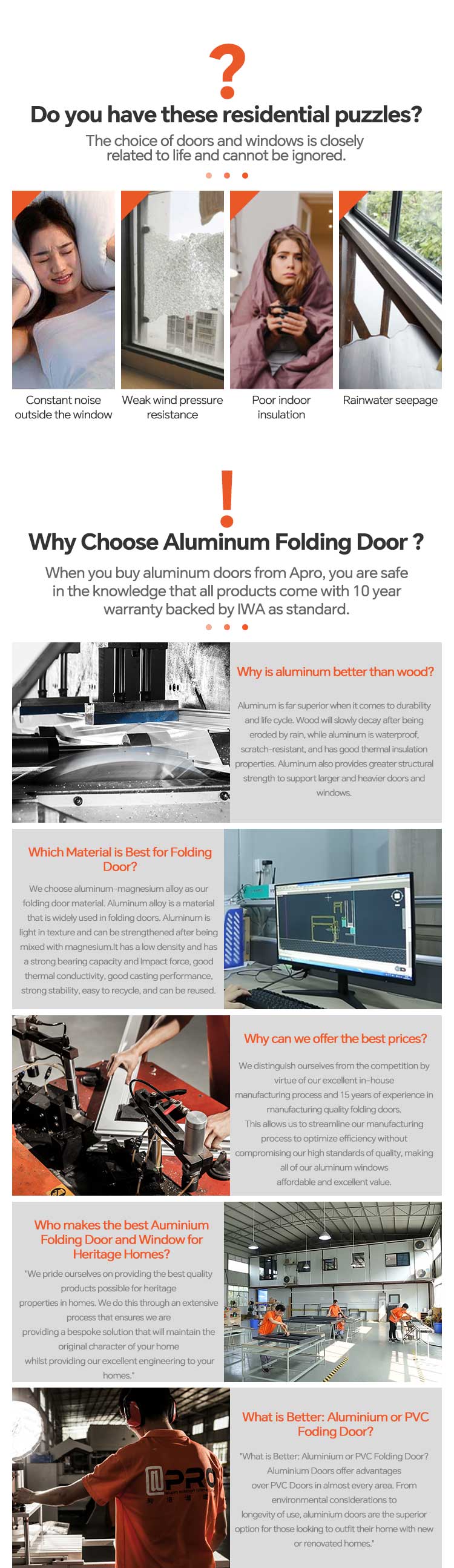 Aluminum Folding Door Advantage 1