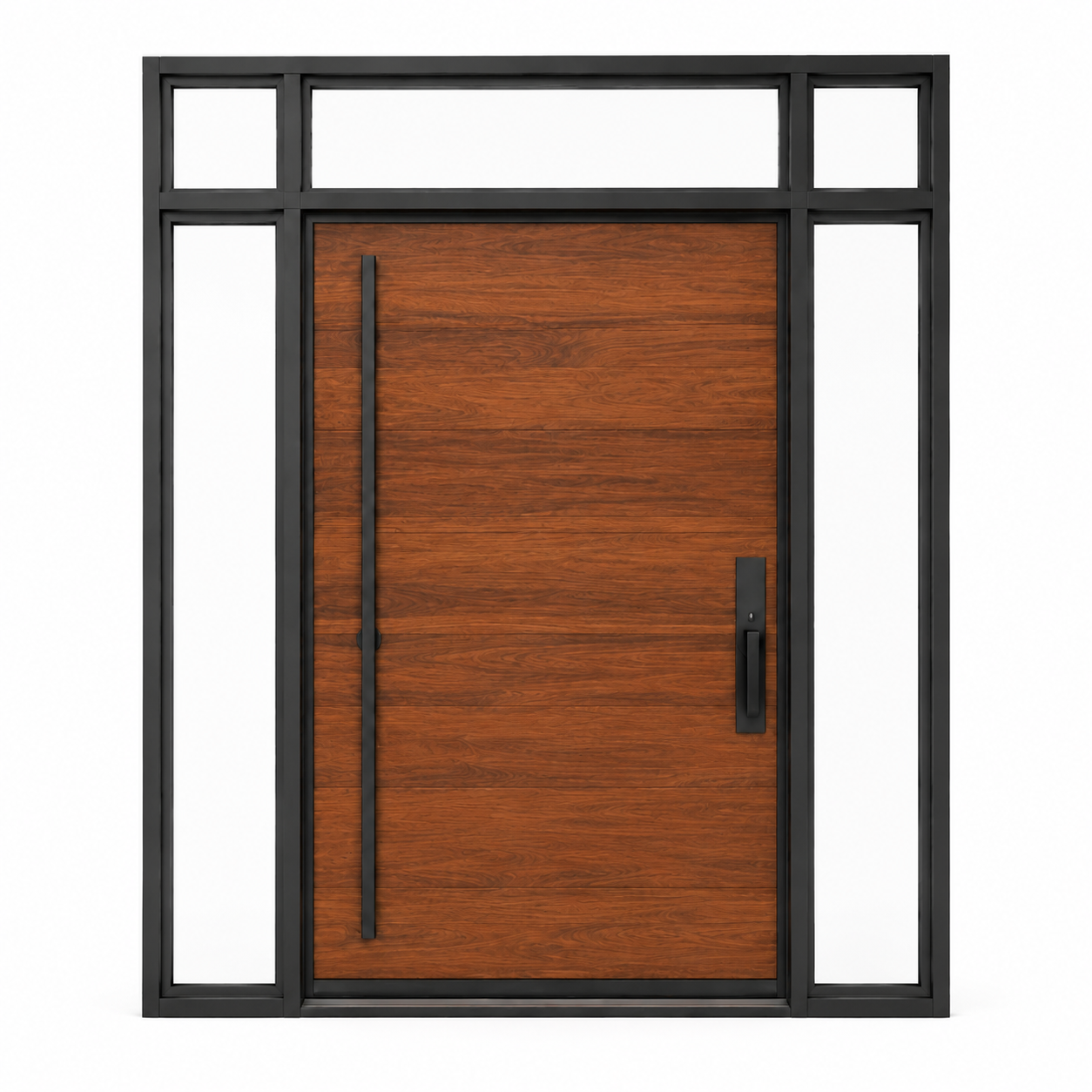 Modern Full Aluminum Entrance Door With Thermal Break Design For Luxury Villa Residential Projects