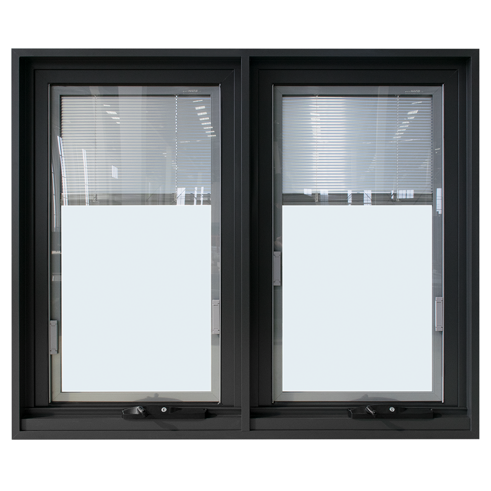 Florida Approval Hurricane Proof Impact Resistance Miami Aluminium Chain Winder Awning Windows With Louvres