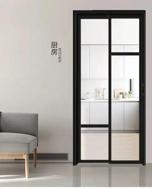 High-quality Modern Aluminum Alloy Sliding Double Doors with Fiberglass Screen-For Bedrooms Kitchens Supermarkets-PDPT Style