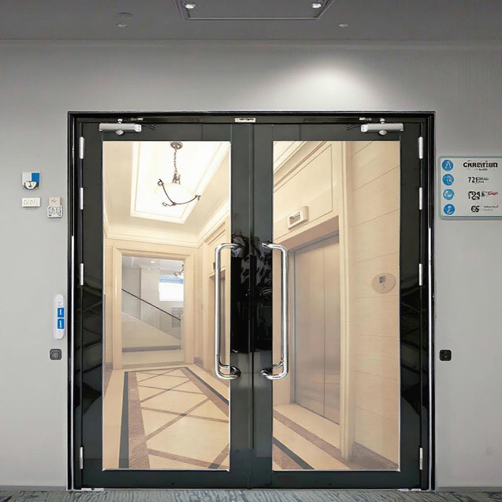 Factory Cost Price High Quality Main Entrance Glass Door Design Steel Glass Fire Rated Glass Interior Aluminum Doors For Houses
