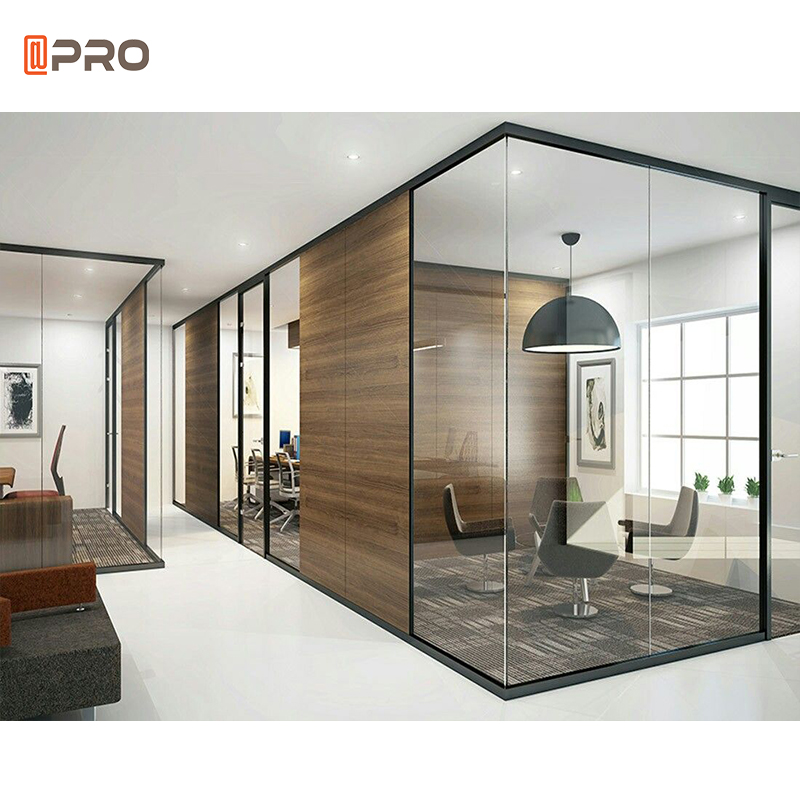 Custom Modern Glass Office Glass Partition New Mobile Aluminium Glass Partition For Office