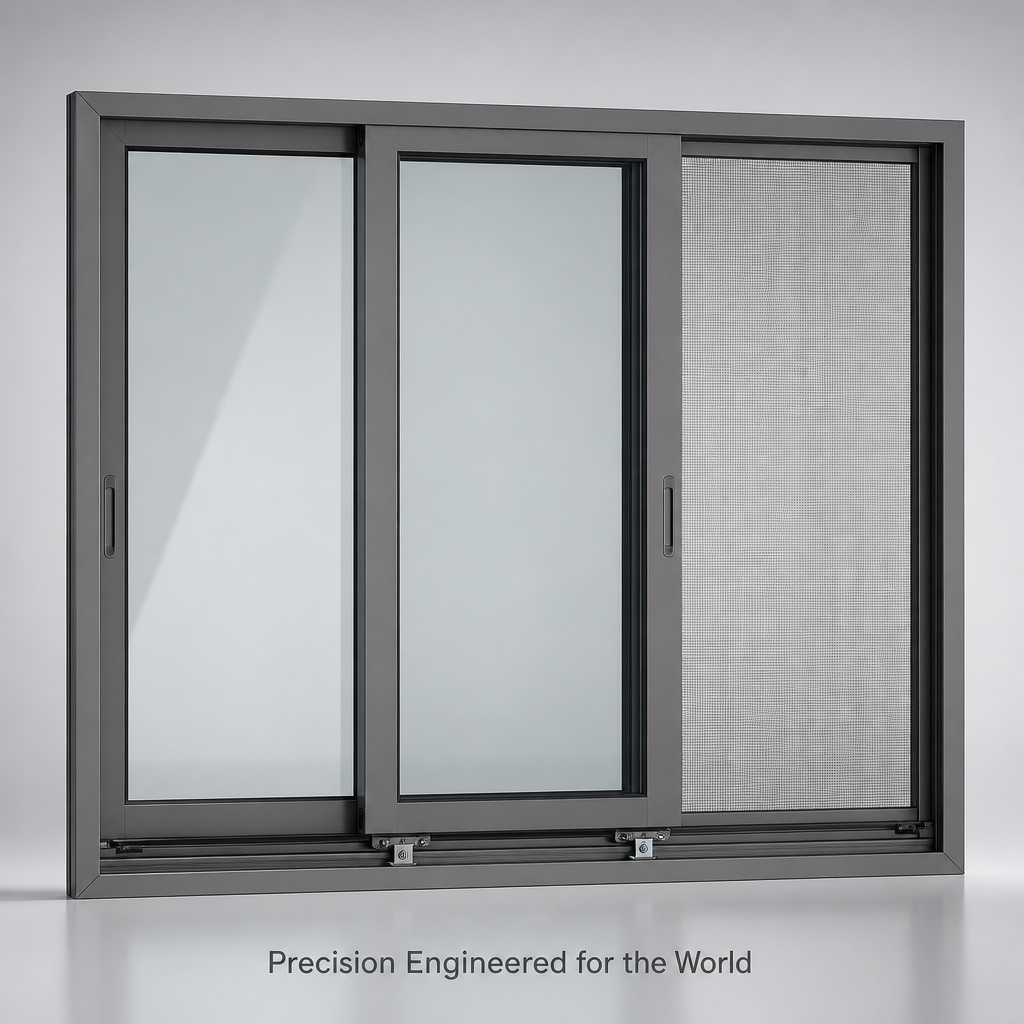 Double Glazed Horizontal Sliding Window Thermal Break EPDM Sealed Aluminum Alloy Soundproof CE NFRC AS2047 Apartment