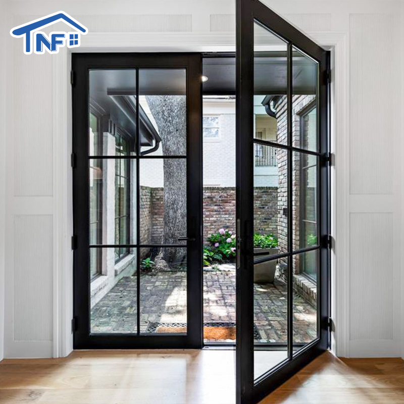 USA Modern Design NRRC Aluminum Kitchen Swing French Door Finished Alloy Surface For Villa Application Best Price