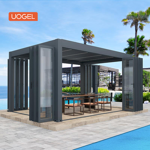 Uogel Custom Size Aluminium Bi-Folding Exterior Glass Bifold Doors
