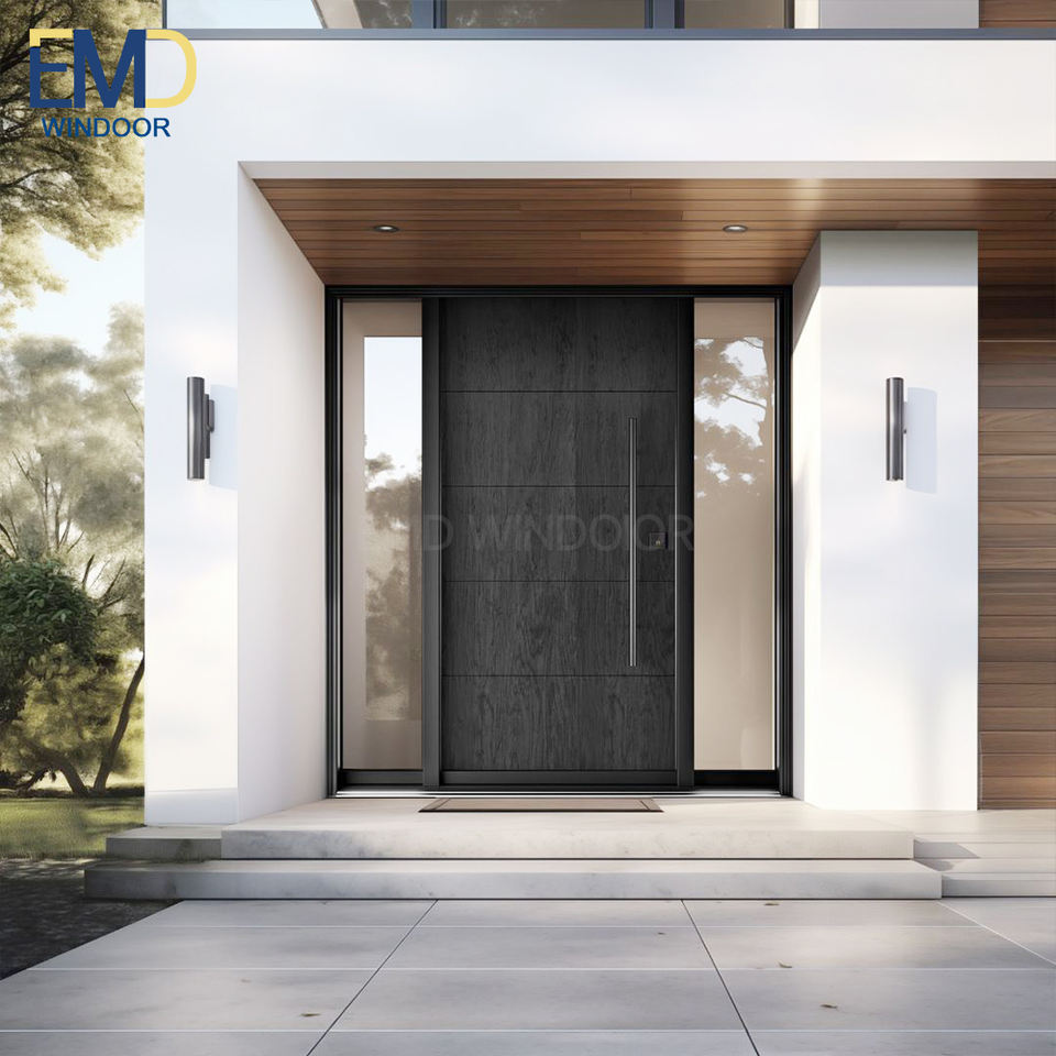 Aluminum Sliding Front Door with Mosquito Net Frame