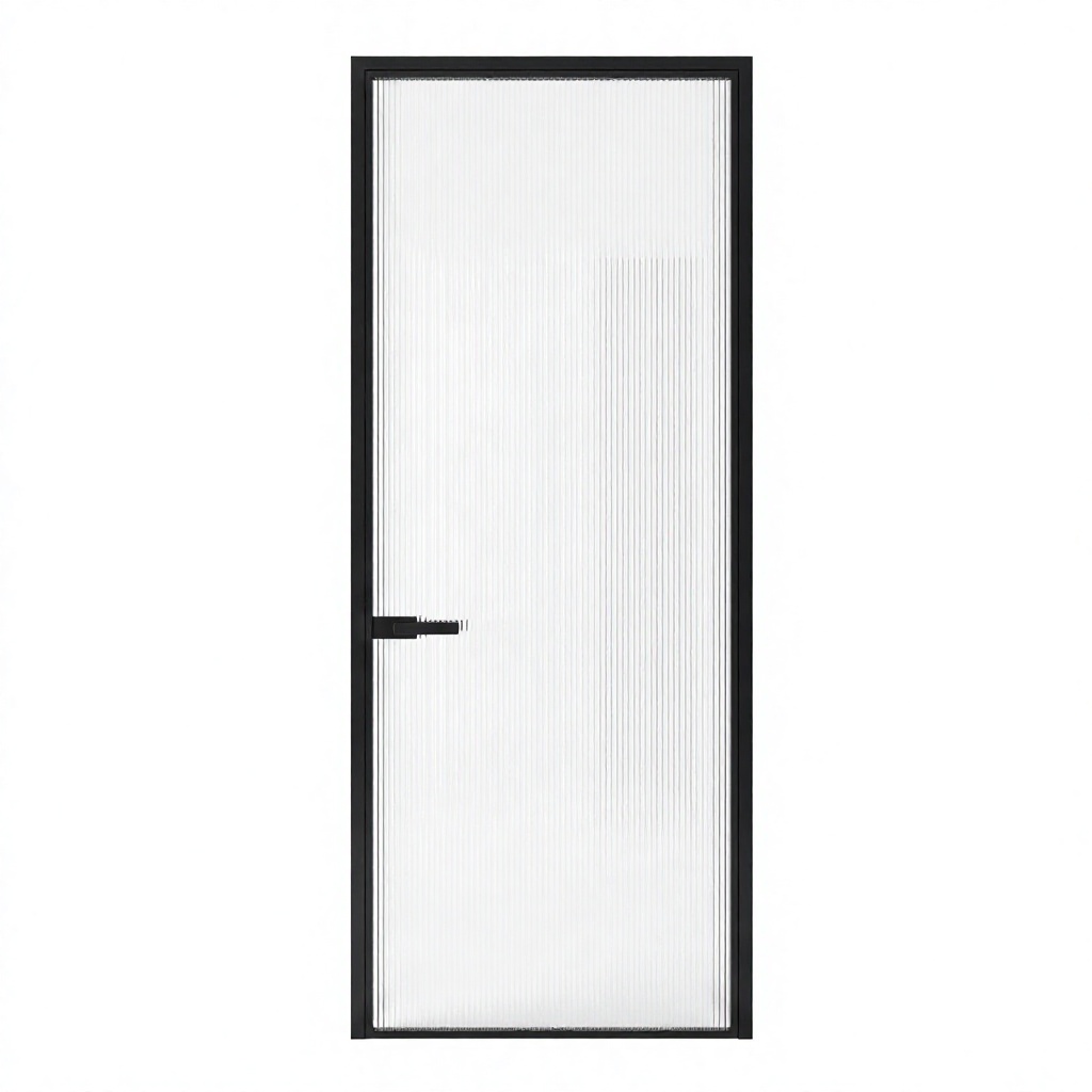 Black Aluminum Magnesium Alloy Bathroom Door Double Glazing Multi-Point Locking Custom Color Modern Shower Partition