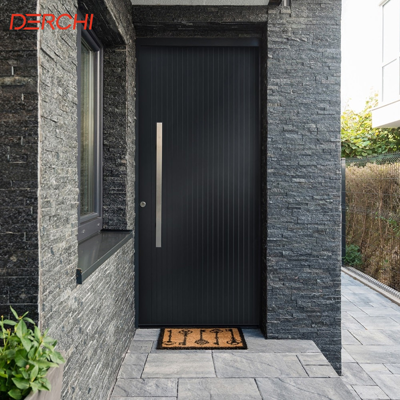 Luxury Aluminum Door Entrance Door Exterior Security Front Door for Residential Villa Custom Design