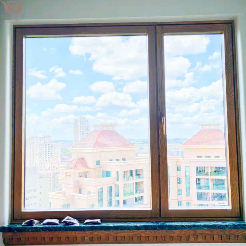 DEMEA Passive House Standard Energy Efficient Triple Glaze Windows for Residential Exterior Aluminum Clad Wood Casement Window