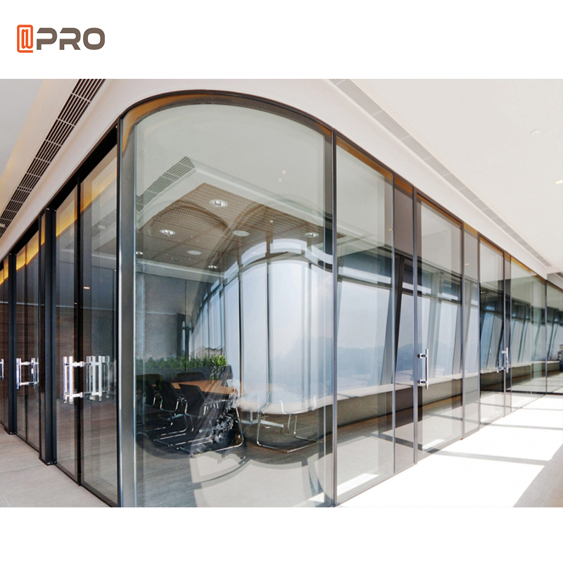 Custom Modern Glass Office Glass Partition New Mobile Aluminium Glass Partition For Office