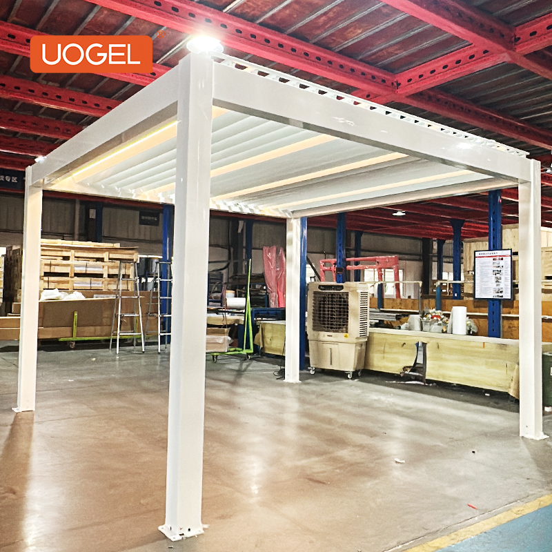 UOGEL C7 Eco-friendly 4x6m Aluminum Arches with Screen Zip Curtains or Sliding Glass Doors for Any Outdoor Space
