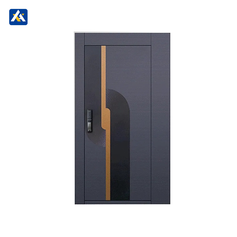 High Quality Modern Exterior Waterproof Bulletproof Entry Security Doors for Villa Hotel Use Hurricane Impact Aluminum 1 Year