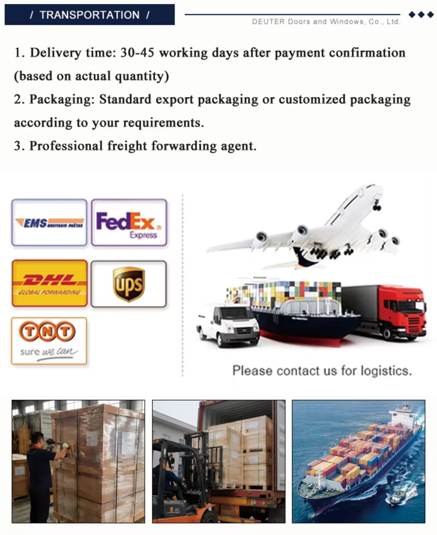 Packaging and Shipping
