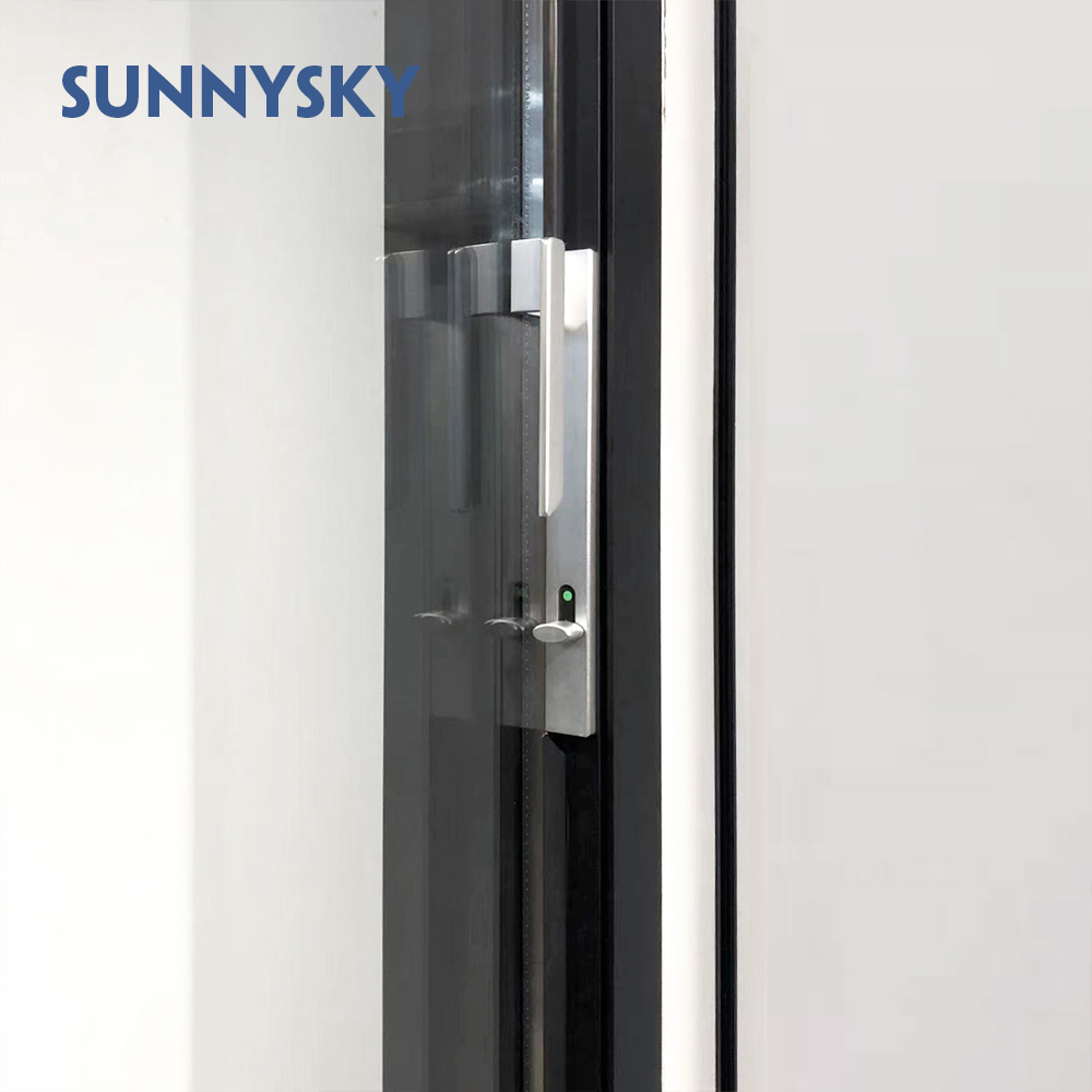 XIYATECH Pivot Door Supplier Entrance Security Exterior Mian Door Aluminium Profile Custom Tempered Glass