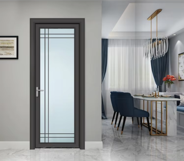 RG50 Best-selling Casement Door Luxury High Quality Doors Heat Insulation Aluminum Alloy Double Tempered Glass Swing Door
