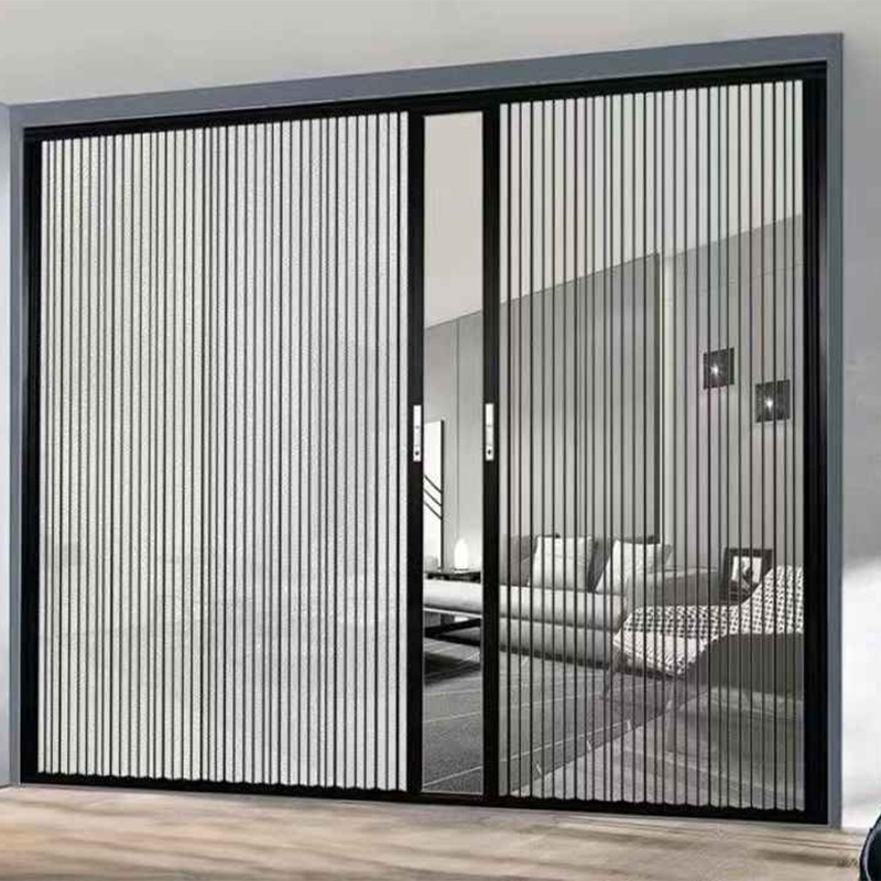 Anti-mosquito Fly Screen Door Thickened Aluminum Frame Anti Insect Mesh Sliding Door Folding Door for Household