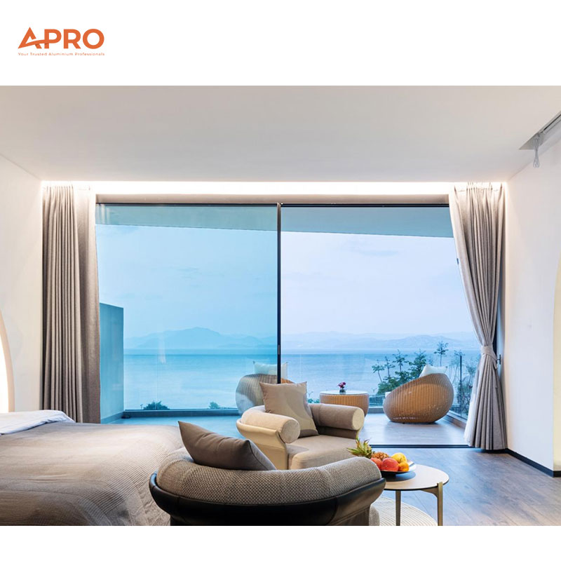 Aluminium Panoramic Sliding Door Commercial Screen Doors Folding Glass Patio Commercial Australian Standard External Doors