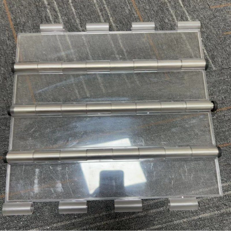 Modern Aluminum Frame Crystal Folding Door Custom Telescopic Transparent PC Sliding Door Collapsible Clear Crystal Door for Mall