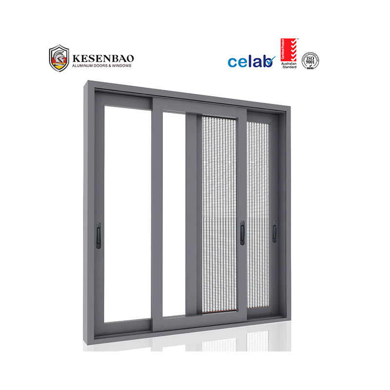 2026 AS2047 CE NFRC Wholesale Double Glazed Waterproof Glass Aluminum Sliding Windows with Fly Screens