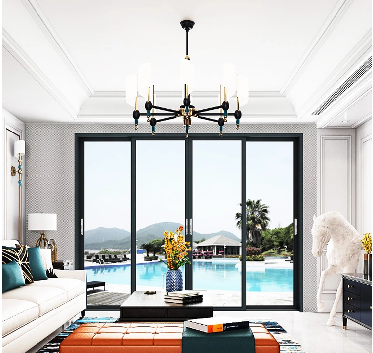 Best-selling Aluminium Alloy Double Glass Interior Sliding Pocket Doors Sliding Doors Supplier