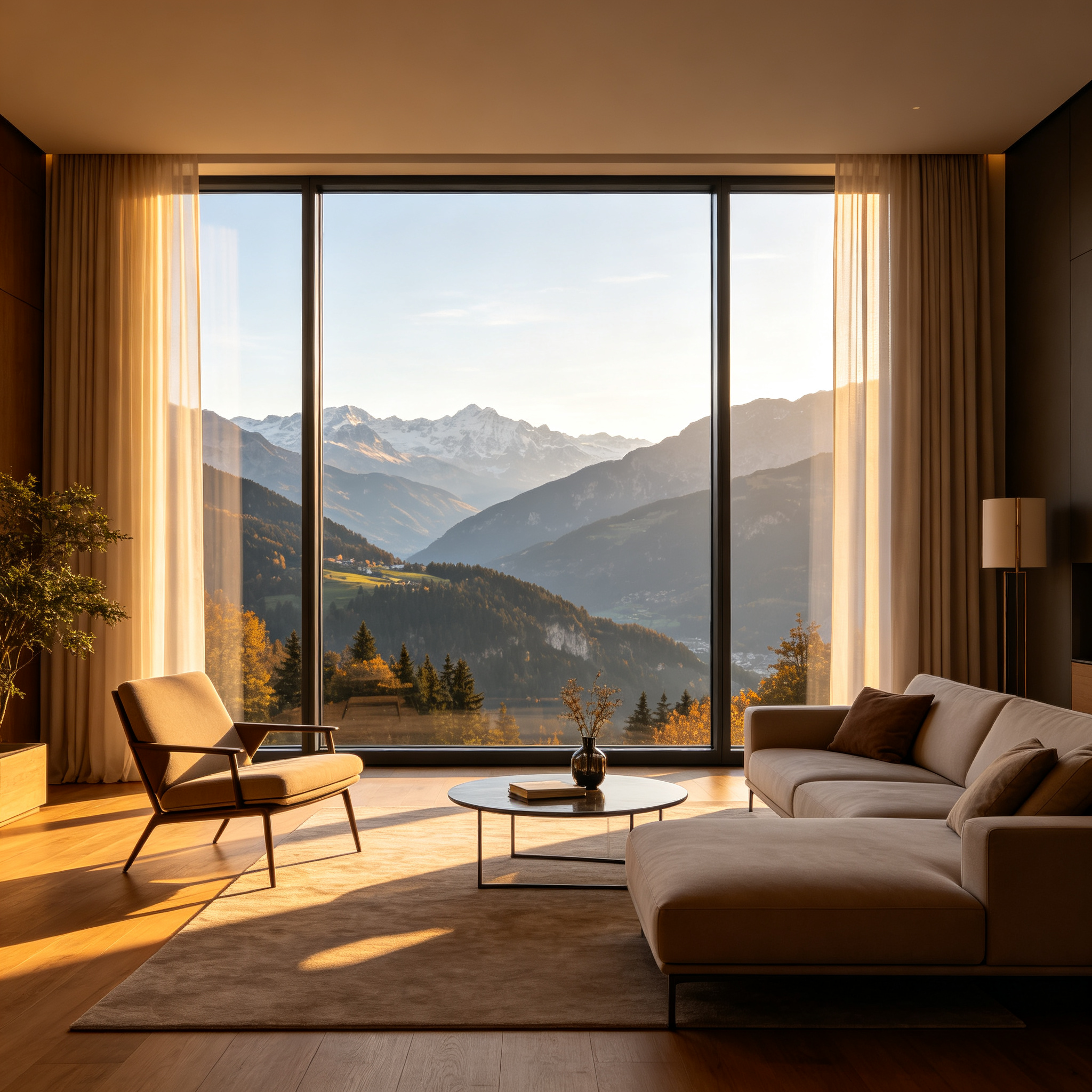 Thermal Break Aluminum Fixed Picture Window Slim Frame Triple Glazed Low-E Glass Soundproof for European Modern Architecture