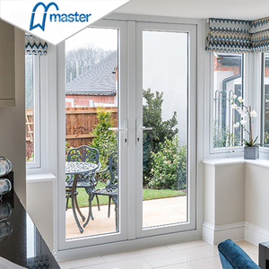 Hot Sell Low Price American Style Double Glass Exterior Aluminum Swing French Patio Doors with High Quality